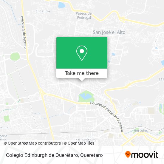 Colegio Edinburgh de Querétaro map