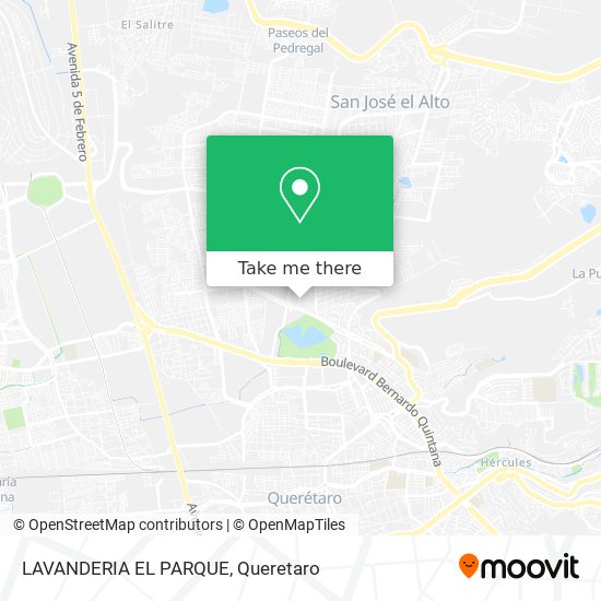 LAVANDERIA EL PARQUE map