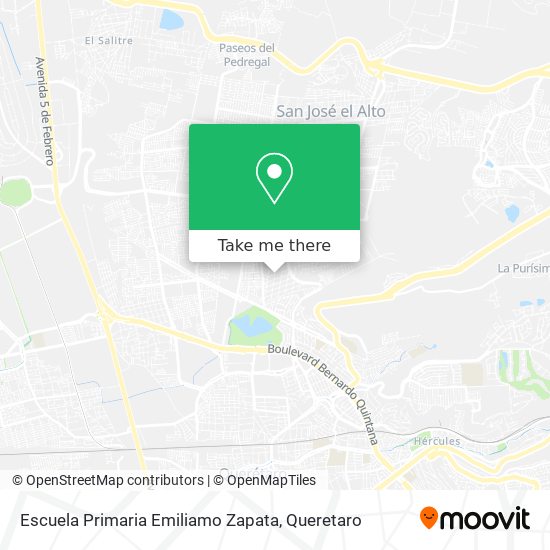 Escuela Primaria Emiliamo Zapata map
