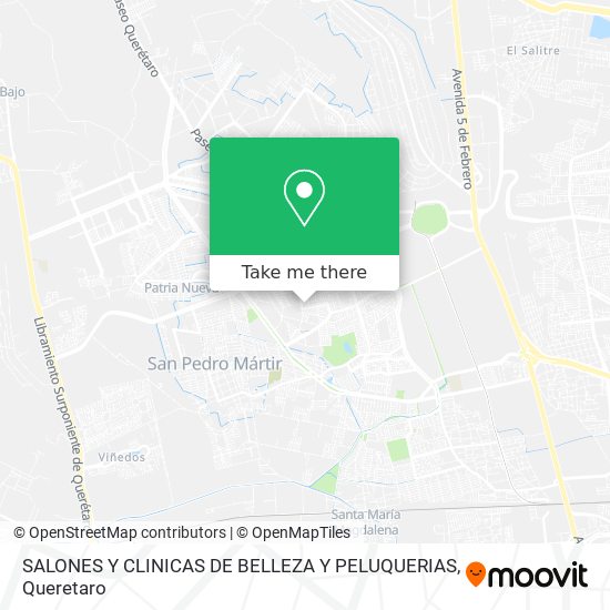 Mapa de SALONES Y CLINICAS DE BELLEZA Y PELUQUERIAS