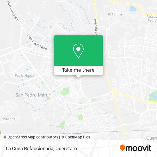 La Cuna Refaccionaria map