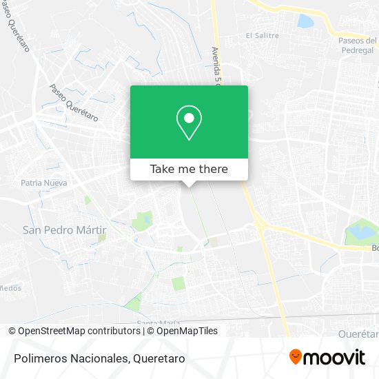 Polimeros Nacionales map