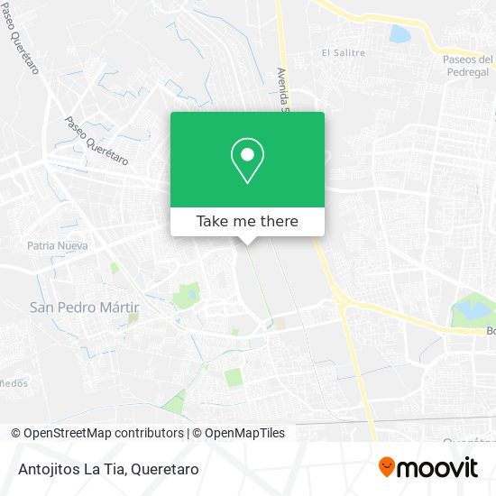 Mapa de Antojitos La Tia