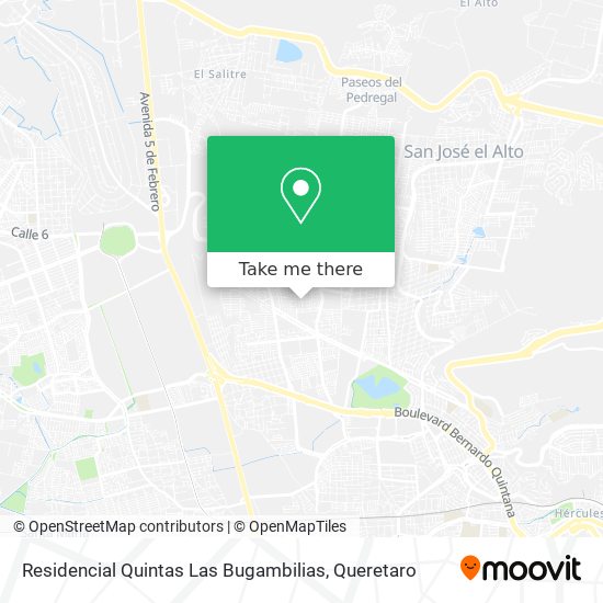 Residencial Quintas Las Bugambilias map
