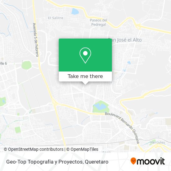 Mapa de Geo-Top Topografía y Proyectos
