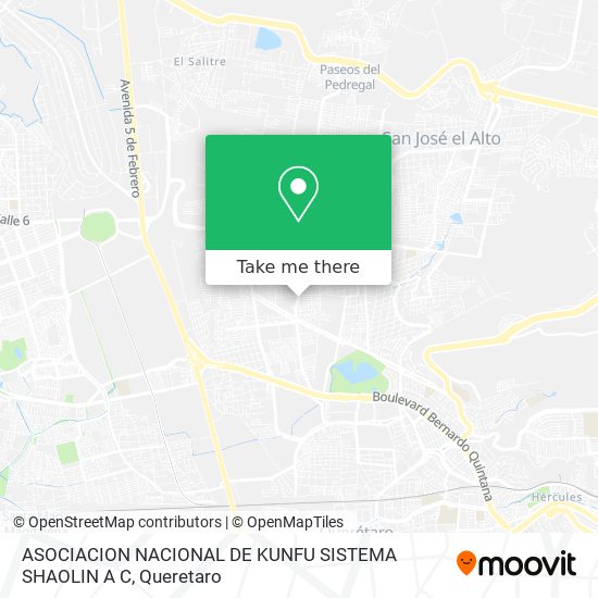 ASOCIACION NACIONAL DE KUNFU SISTEMA SHAOLIN A C map