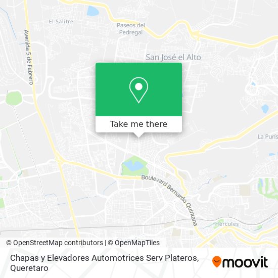 Chapas y Elevadores Automotrices Serv Plateros map