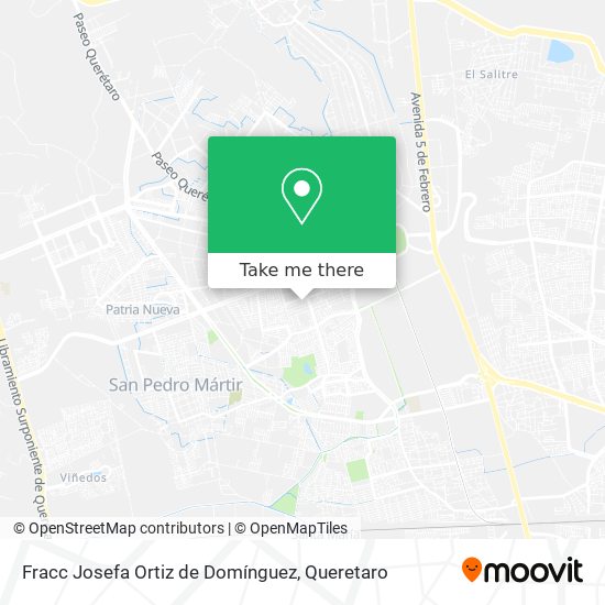 Fracc Josefa Ortiz de Domínguez map