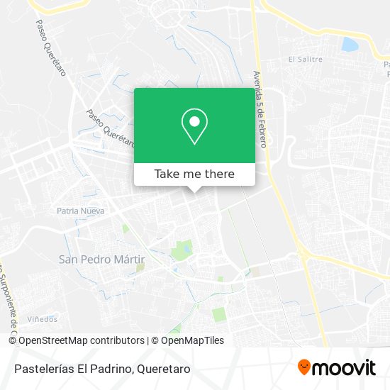 Mapa de Pastelerías El Padrino