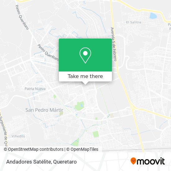 Andadores Satélite map