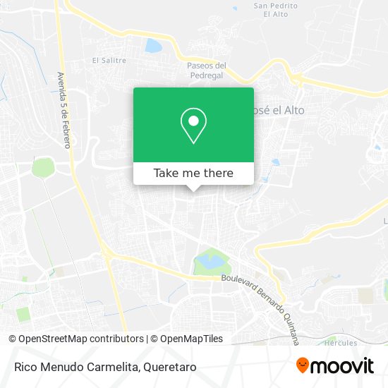 Rico Menudo Carmelita map