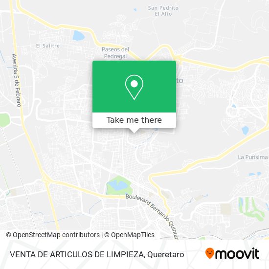 VENTA DE ARTICULOS DE LIMPIEZA map