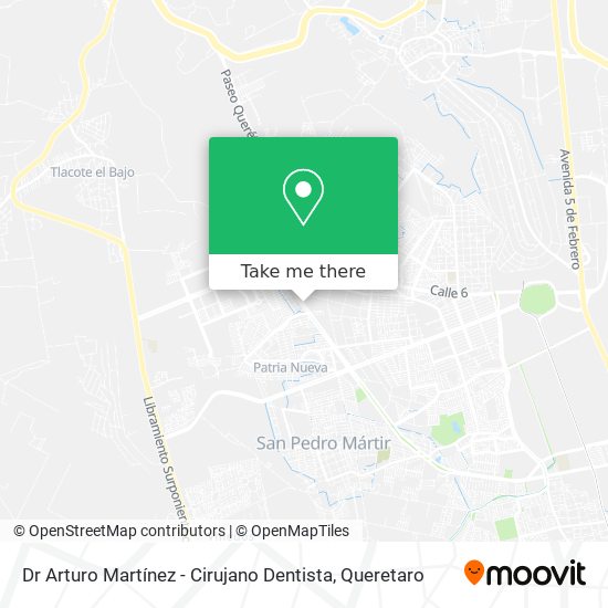 Dr Arturo Martínez - Cirujano Dentista map