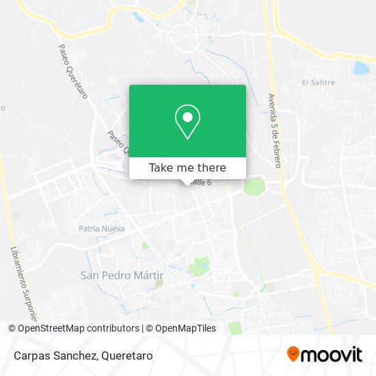 Mapa de Carpas Sanchez