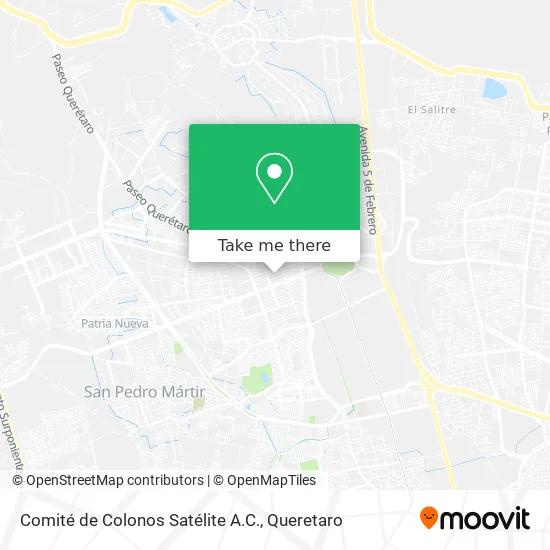Comité de Colonos Satélite A.C. map
