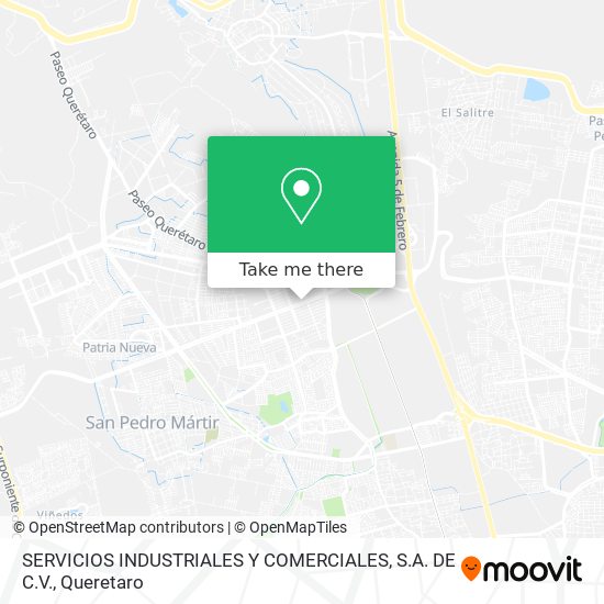 Mapa de SERVICIOS INDUSTRIALES Y COMERCIALES, S.A. DE C.V.