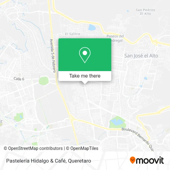 Mapa de Pastelería Hidalgo & Café