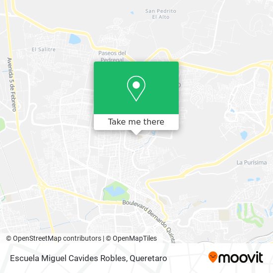 Mapa de Escuela Miguel Cavides Robles
