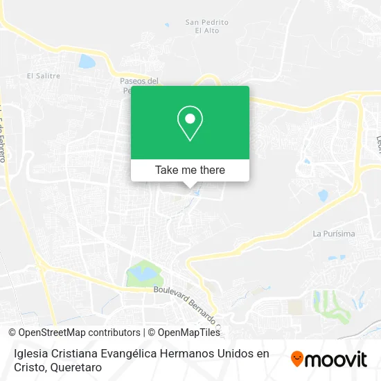 Mapa de Iglesia Cristiana Evangélica Hermanos Unidos en Cristo