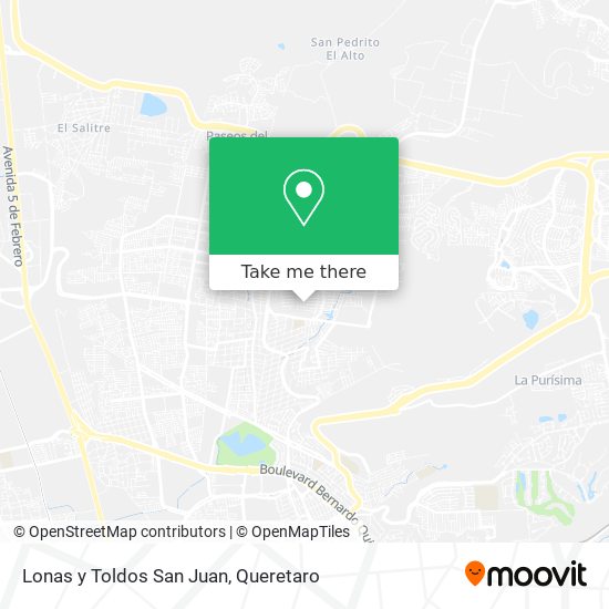 Lonas y Toldos San Juan map