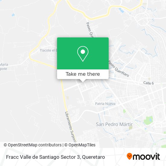 Fracc Valle de Santiago Sector 3 map