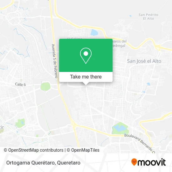 Mapa de Ortogama Querétaro