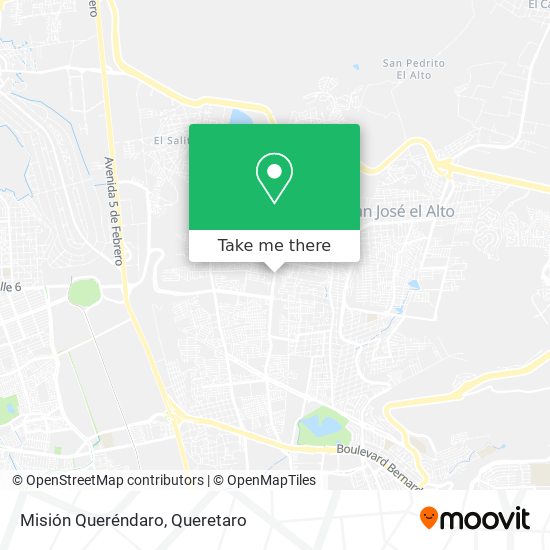 Misión Queréndaro map