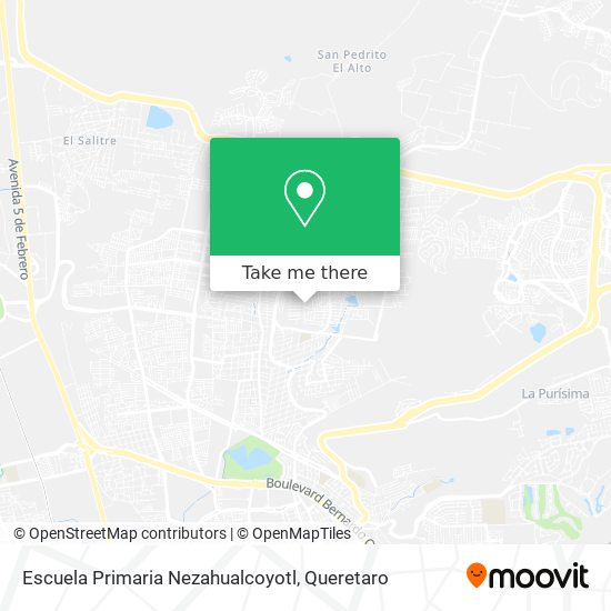 Mapa de Escuela Primaria Nezahualcoyotl
