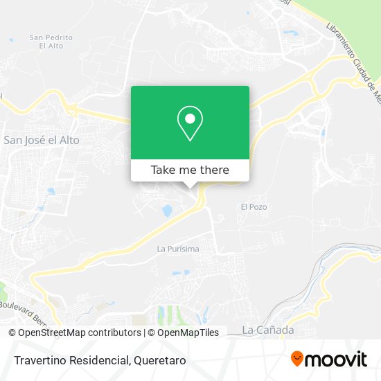 Travertino Residencial map