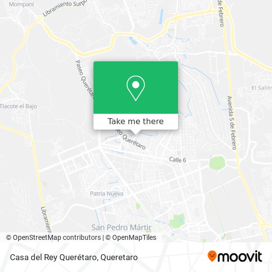 Casa del Rey Querétaro map
