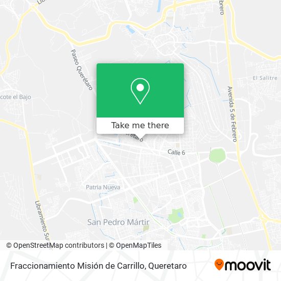 Fraccionamiento Misión de Carrillo map