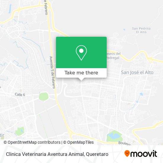 Clinica Veterinaria Aventura Animal map