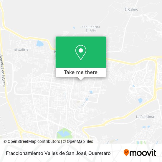 Fraccionamiento Valles de San José map