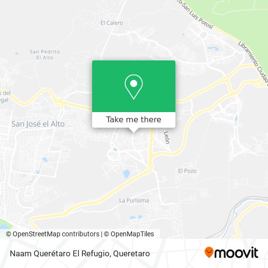 Naam Querétaro El Refugio map