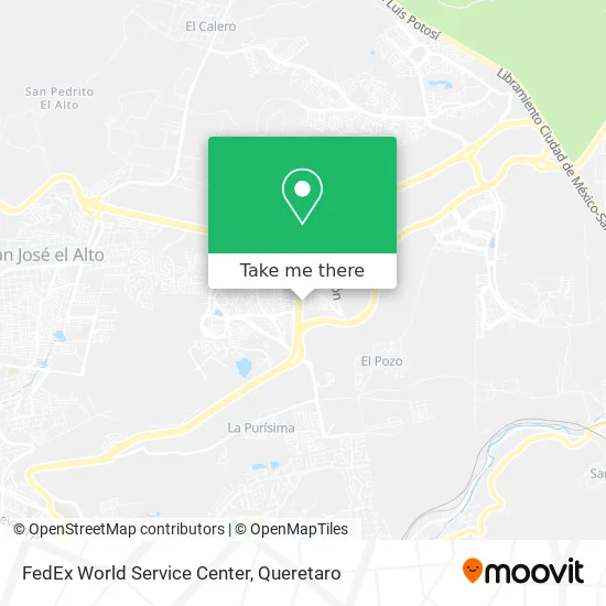 FedEx World Service Center map