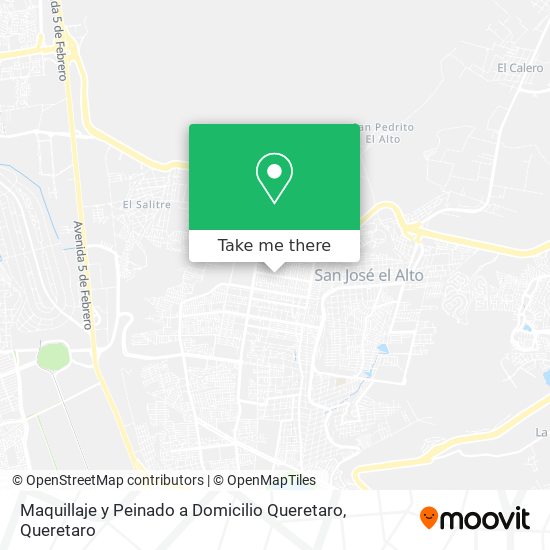 Maquillaje y Peinado a Domicilio Queretaro map