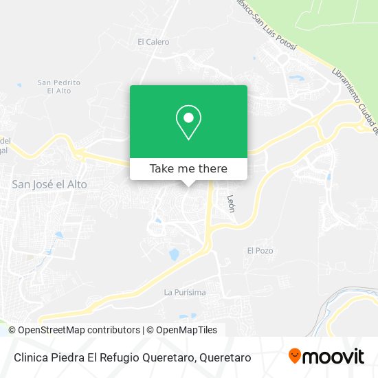 Mapa de Clinica Piedra El Refugio Queretaro