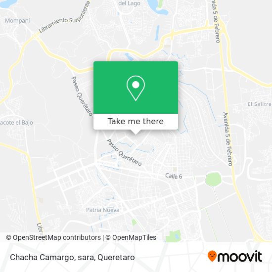 Mapa de Chacha Camargo, sara