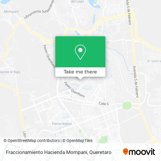Mapa de Fraccionamiento Hacienda Mompani