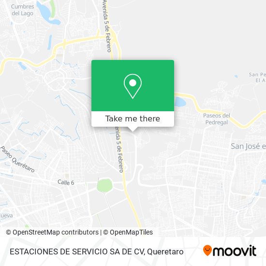 Mapa de ESTACIONES DE SERVICIO SA DE CV