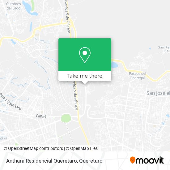 Anthara Residencial Queretaro map