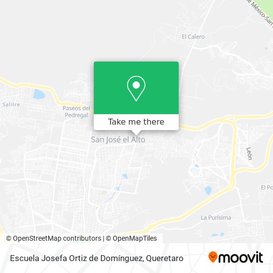 Mapa de Escuela Josefa Ortiz de Domínguez