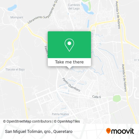 San Miguel Tolimán, qro. map