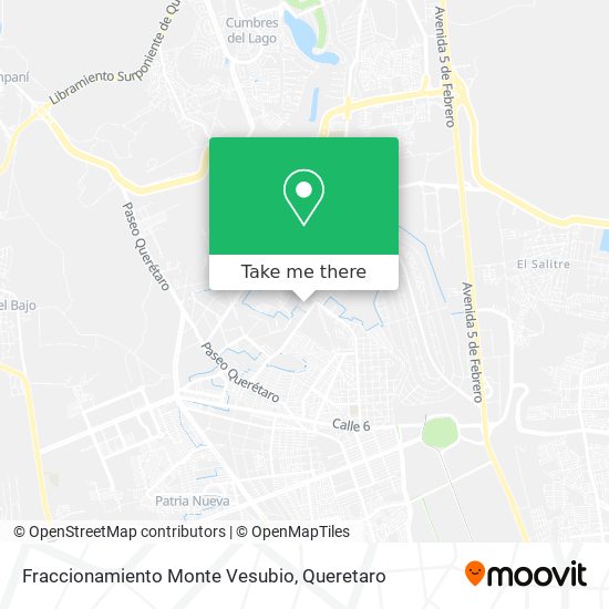 Mapa de Fraccionamiento Monte Vesubio