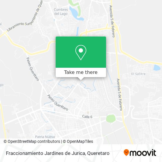 Mapa de Fraccionamiento Jardines de Jurica