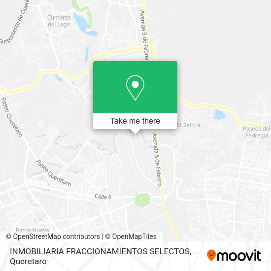 Mapa de INMOBILIARIA FRACCIONAMIENTOS SELECTOS