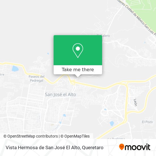 Mapa de Vista Hermosa de San José El Alto