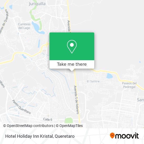 Hotel Holiday Inn Kristal map