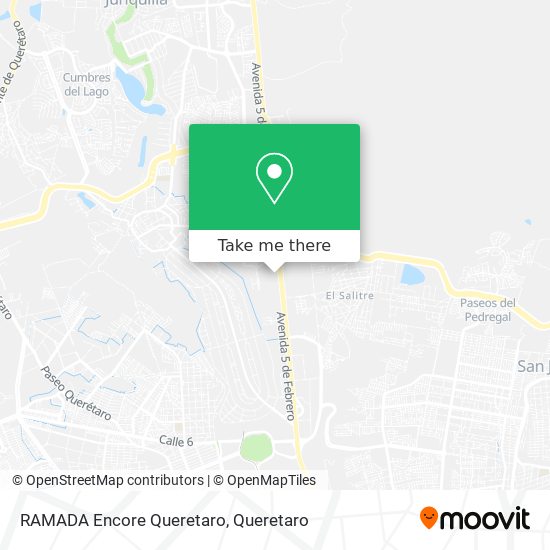 RAMADA Encore Queretaro map