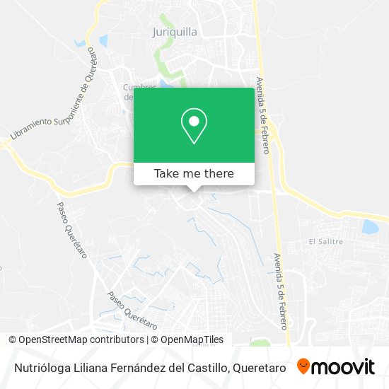 Nutrióloga Liliana Fernández del Castillo map